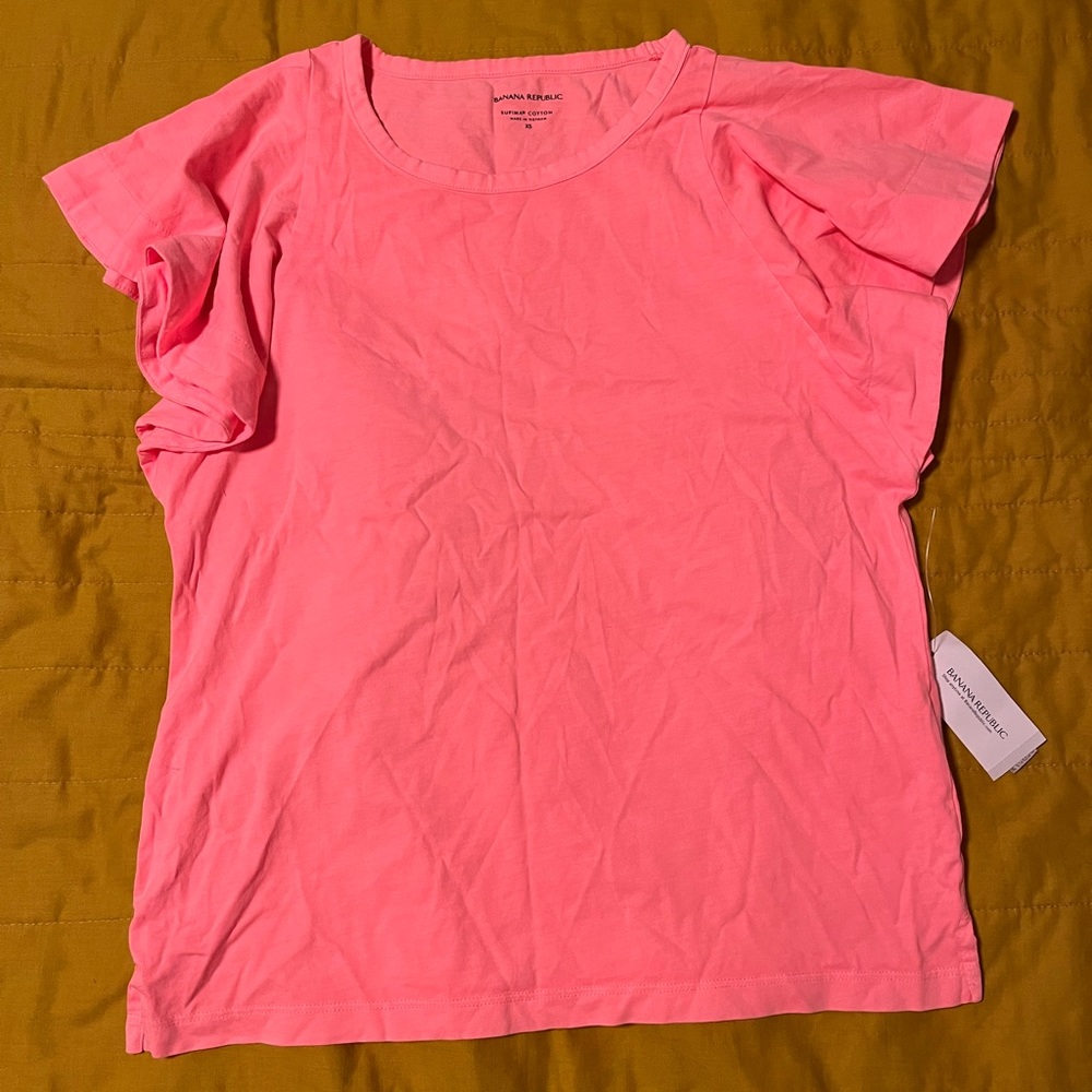 Banana Republic flutter sleeve Shirt